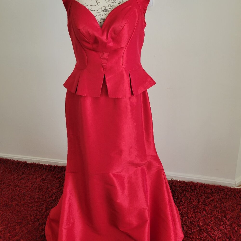 Mac Duggal Mermaid Prom Dress Floor Length Evening Gown